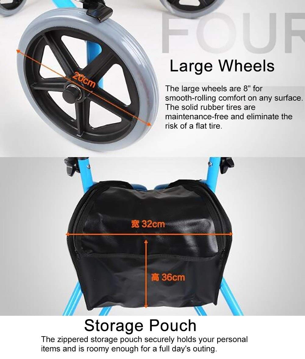 Amazon.co.jp: 高齢者向けの3つの大きな車輪歩行器ウォーカー、ハンド